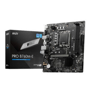 MSI B760M-E PRO DDR5 LGA1700 M-ATX Motherboard - Unboxed