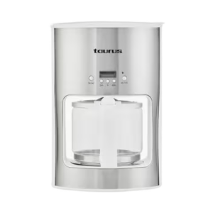 Taurus Coffee Maker Drip Filter Stainless Steel with White Trim (Grade B)
