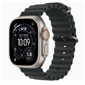 Apple Watch Ultra 49mm LTE Natural Titanium With Black Ocean Band (Condition: Good)