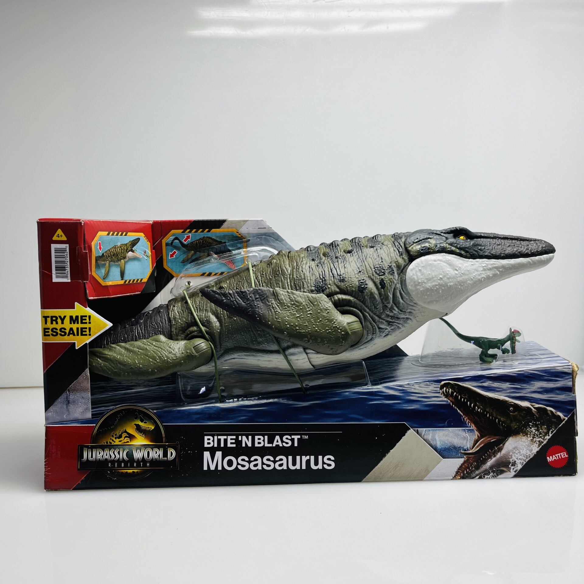 COMBO DEAL: Jurassic World Rebirth Mosasaurus and Mini Dilophosaurus + Melissa and Doug Play, Draw, Create Dinosaurs - Image 2