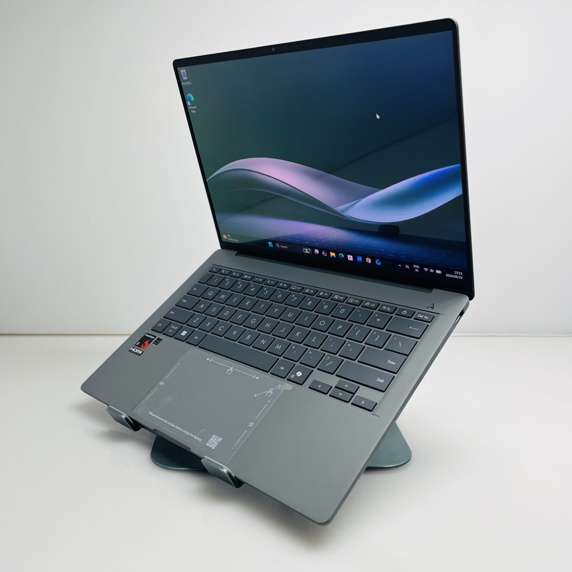 Asus Zenbook A14 UX3407Q "Snapdragon X - X126100" 2,96GHz 16GB DDR5 RAM 1TB SSD Iceland Gray (Condition: Pristine) - Image 3