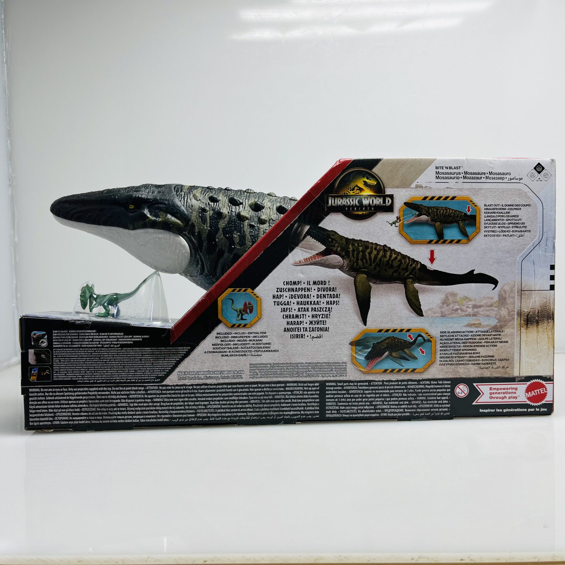 COMBO DEAL: Jurassic World Rebirth Mosasaurus and Mini Dilophosaurus + Melissa and Doug Play, Draw, Create Dinosaurs - Image 4