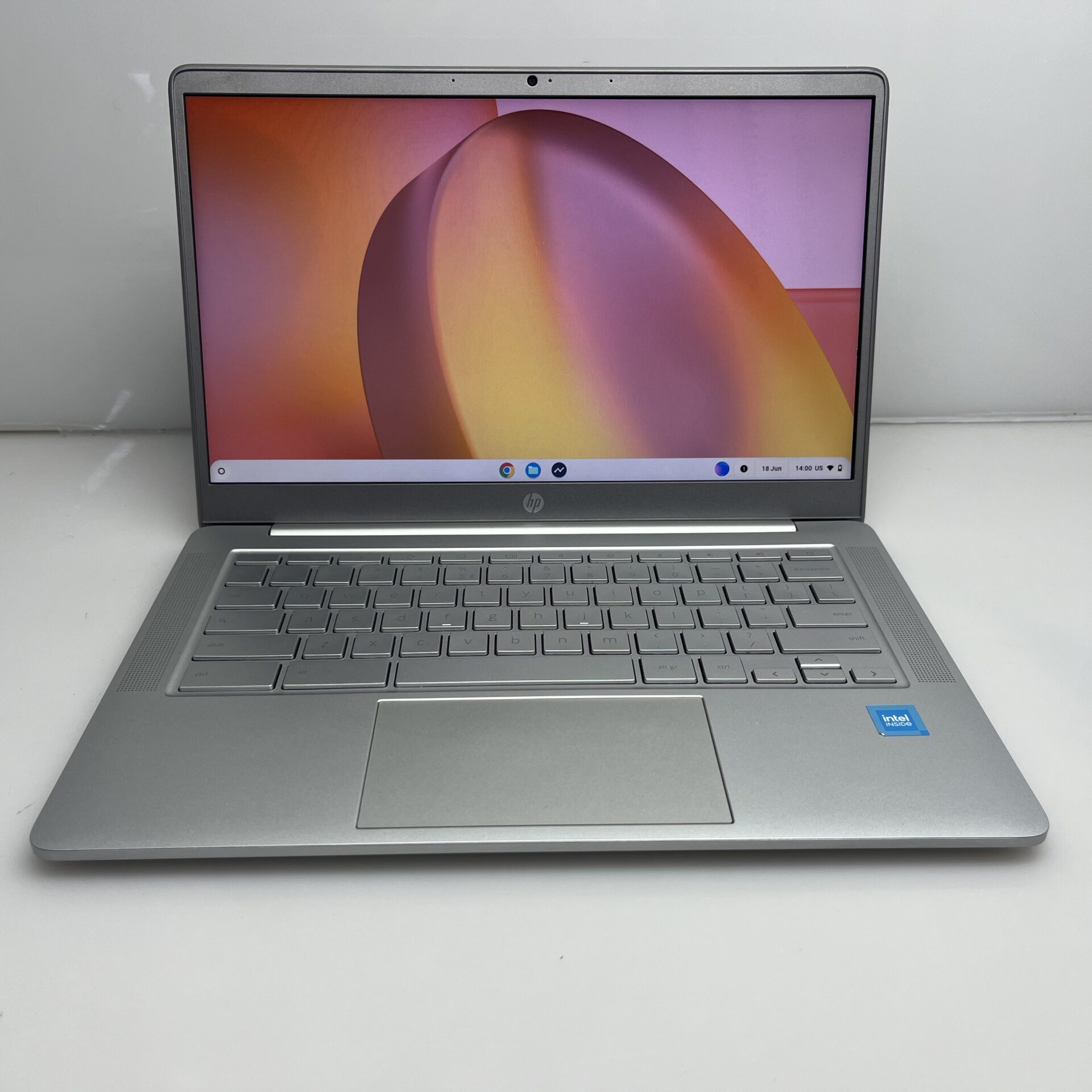 HP Chromebook 14a-na1000ni "Celeron N4500" 1.10GHz 4GB RAM 256GB Silver (Condition: Excellent) - Image 2