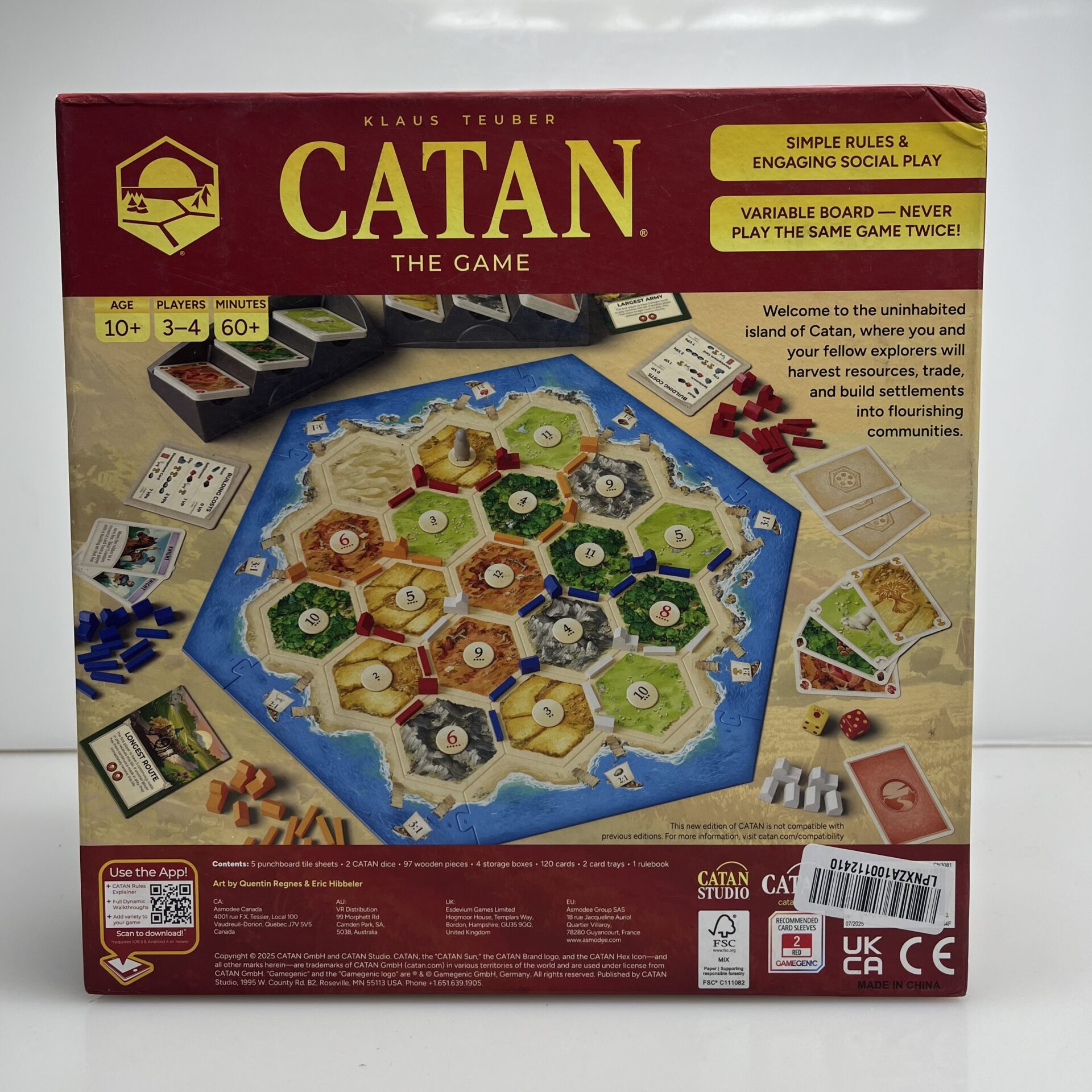 Catan Studio Catan Board Game Red (Condition: Excellent) - Image 6