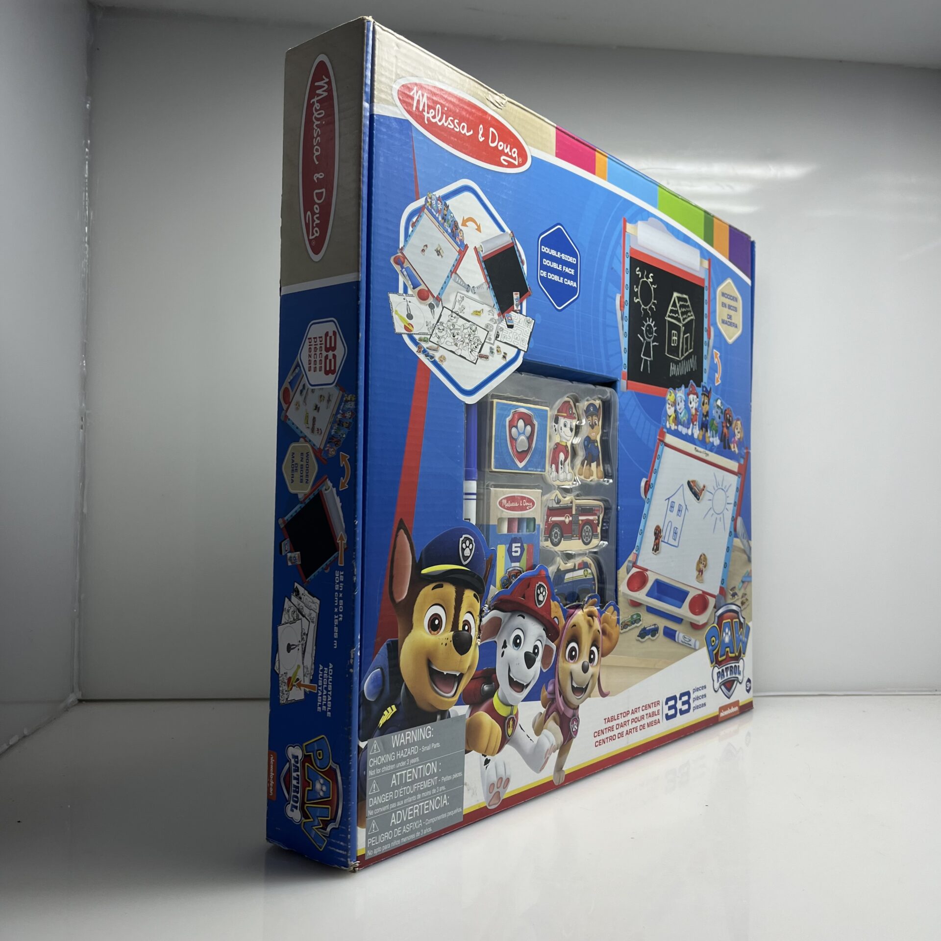 Melissa And Doug PAW Patrol Wooden Tabletop Art Center (Condition: Good) - Image 4