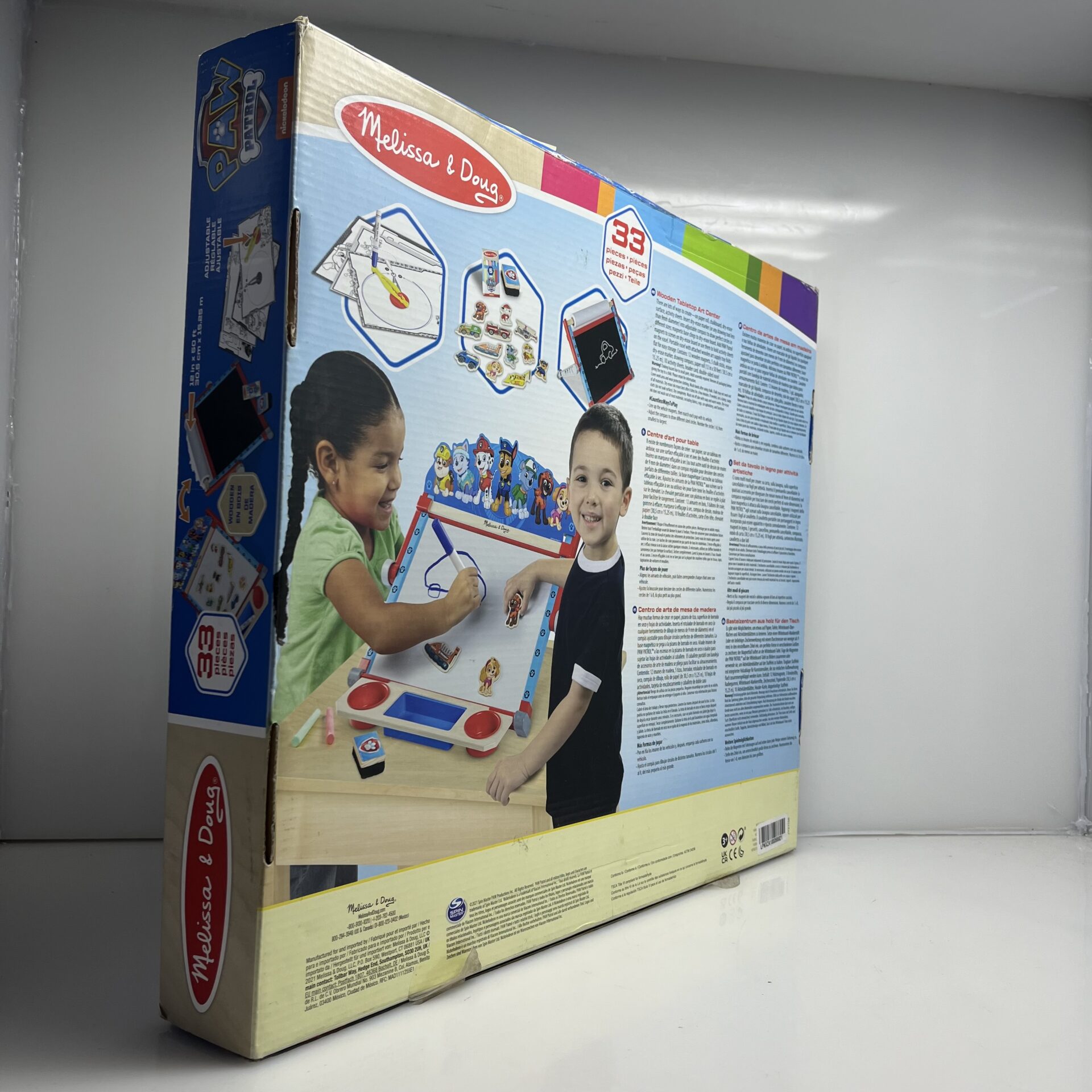 Melissa And Doug PAW Patrol Wooden Tabletop Art Center (Condition: Good) - Image 3