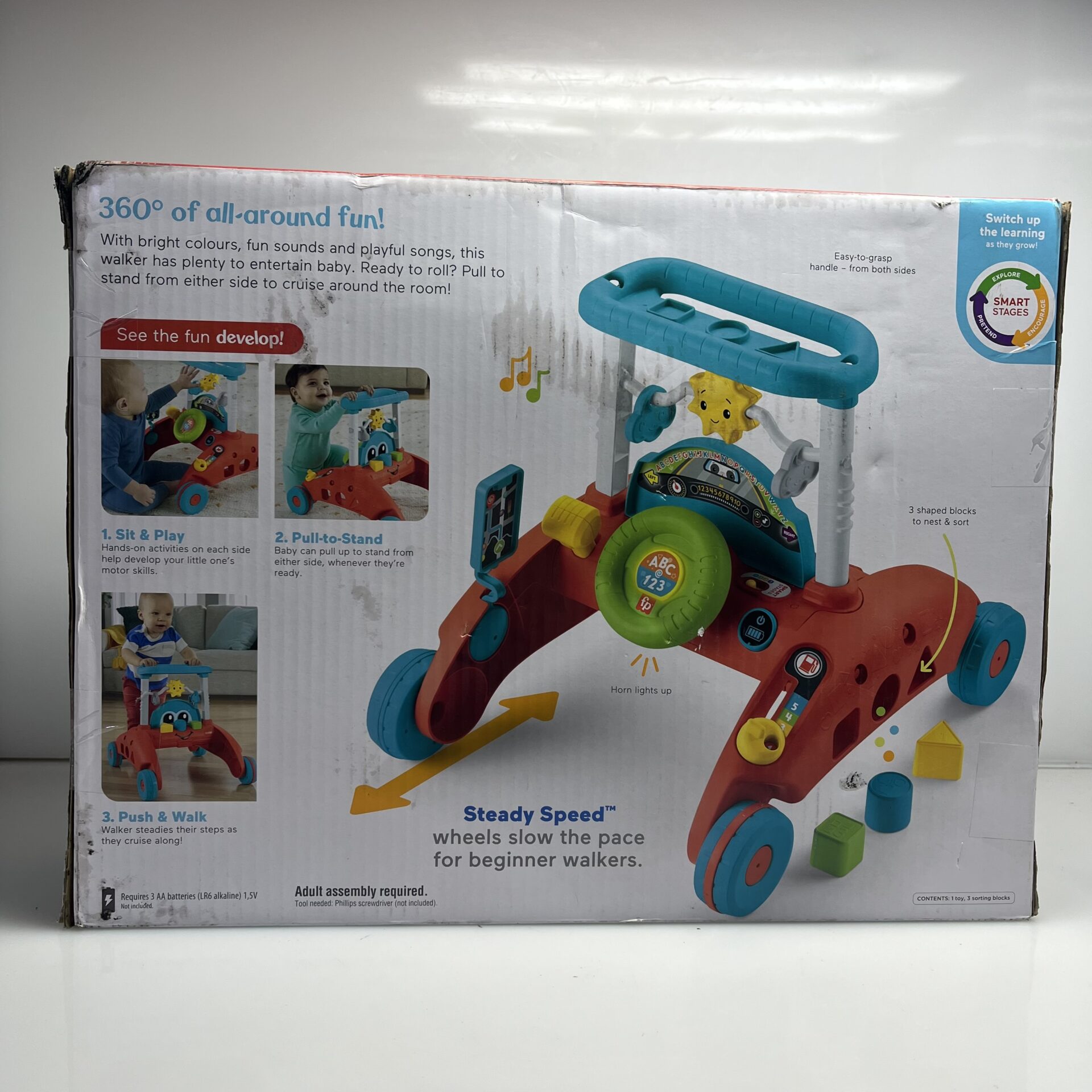 Fisher Price Steady Speed Walker Red (Condition: Sealed) - Image 4