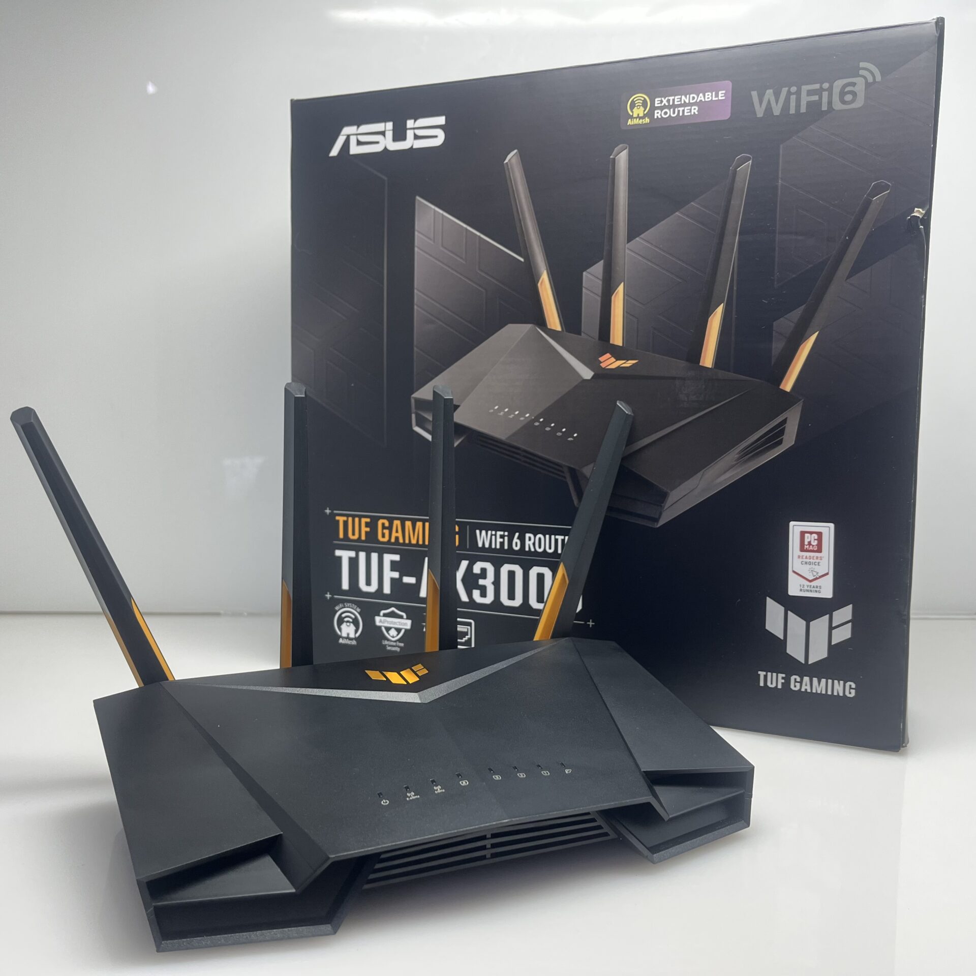 Asus AX3000 Tuf Gaming V2 Dual Band Wifi 6 Gaming Router Black (Condition: Pristine) - Image 3