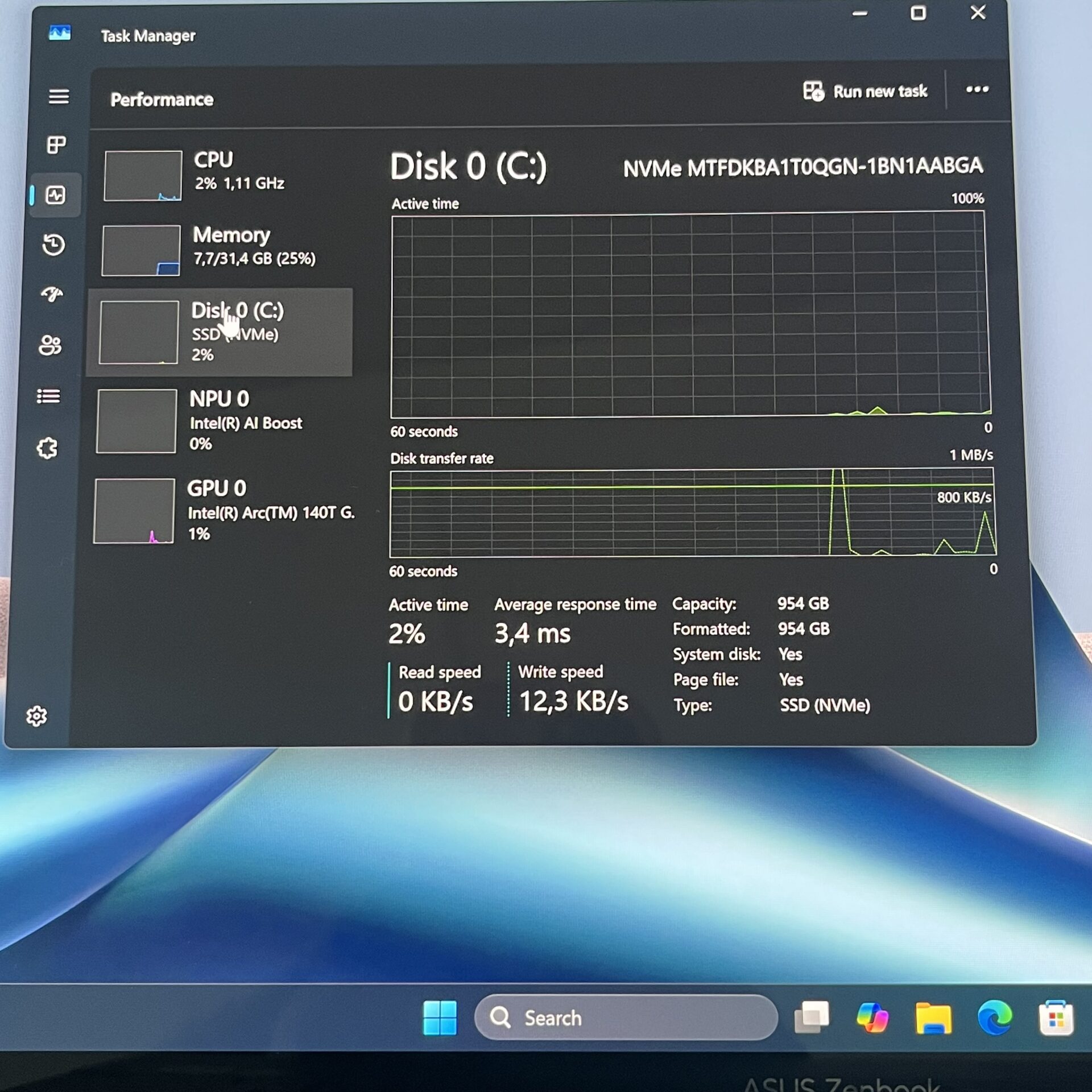 Asus ZenBook 14 UX3405C "Core Ultra 9" 2.90GHz 32GB RAM 1TB SSD Ponder Blue (Condition: Pristine) - Image 13