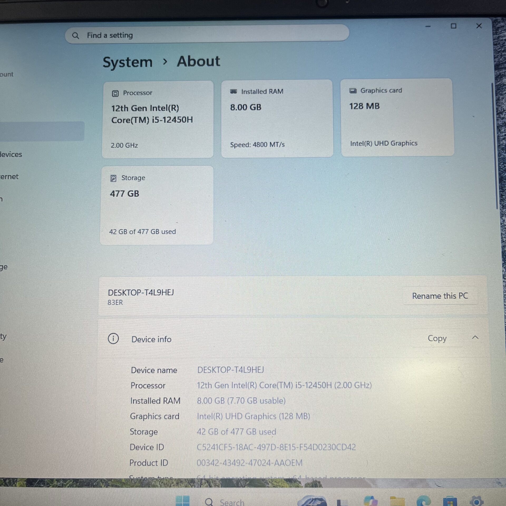 Lenovo IdeaPad Slim 3 12th Gen "Core i5" 2.00GHz 8GB RAM 512GB SSD Arctic Grey (Condition: Good) - Image 12