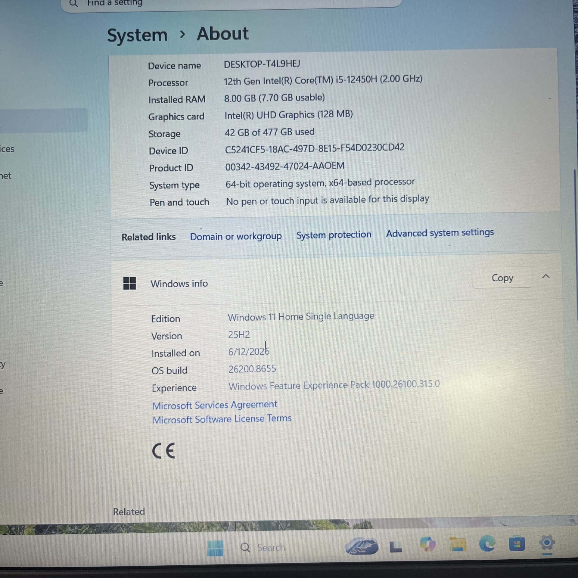 Lenovo IdeaPad Slim 3 12th Gen "Core i5" 2.00GHz 8GB RAM 512GB SSD Arctic Grey (Condition: Good) - Image 13
