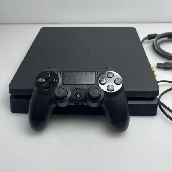 PlayStation 4 Slim Black 500GB + HDMI Cable + Power Cable + 1