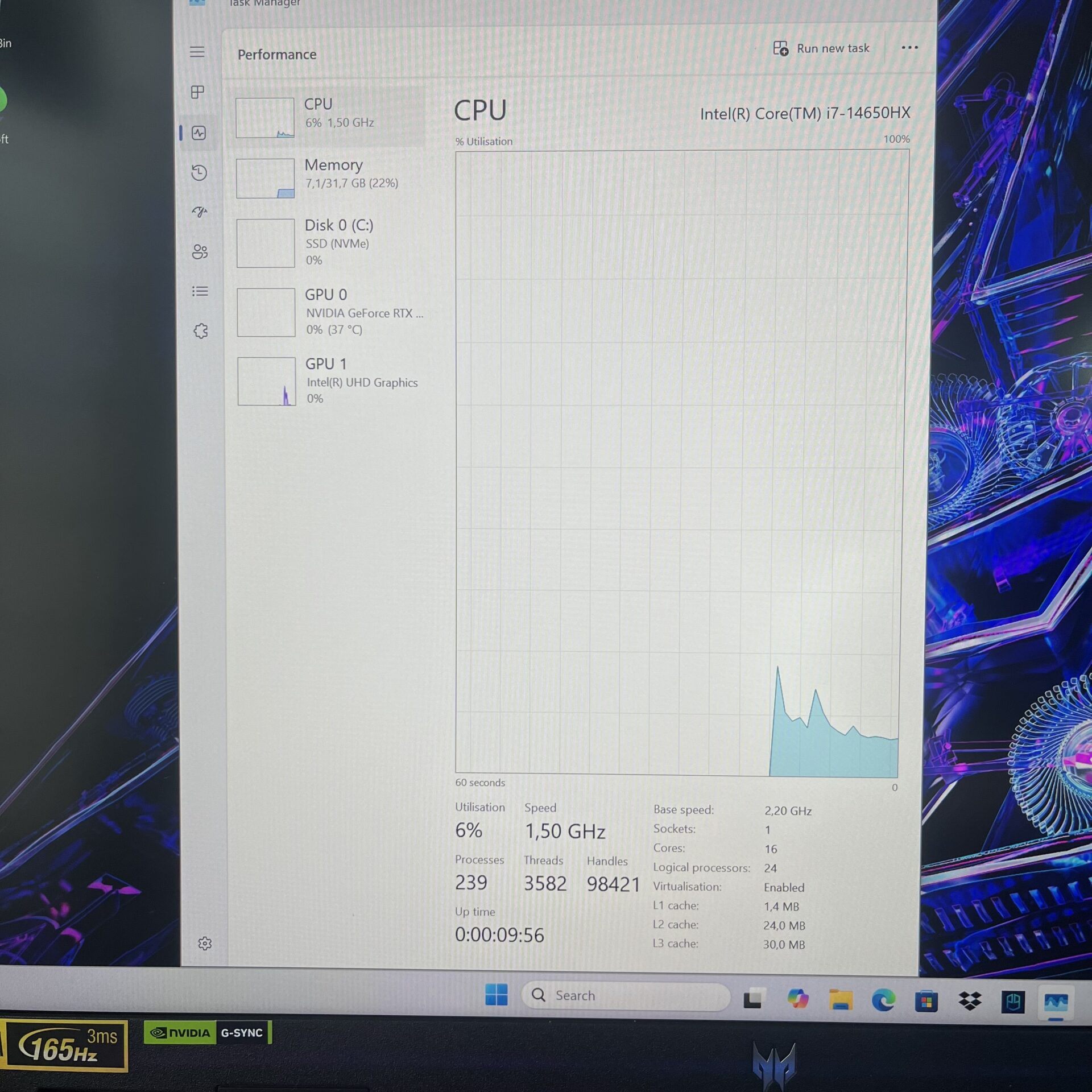 Acer Predator Helios Neo 16 "Core i7-14650HX" 2.20GHz 32GB RAM 1TB SSD Abyssal Black (Condition: Pristine) - Image 15