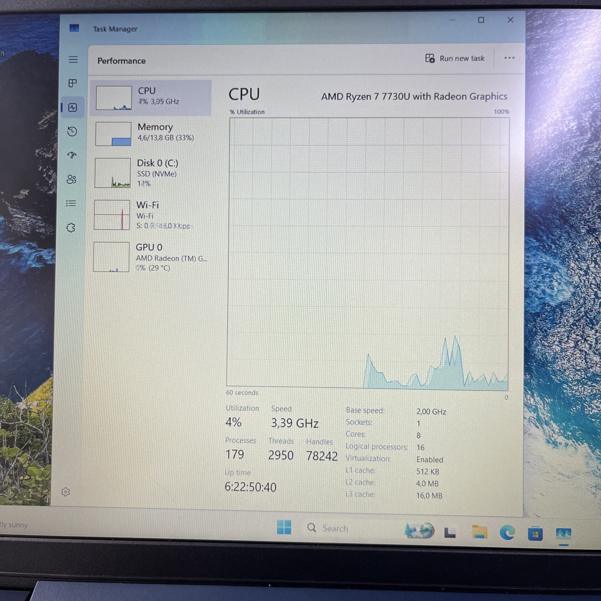 Lenovo IdeaPad Slim 3 15ABR8 "Ryzen 7" 2.00GHz 16GB RAM 512GB SSD Abyss Blue (Condition: Excellent) - Image 13