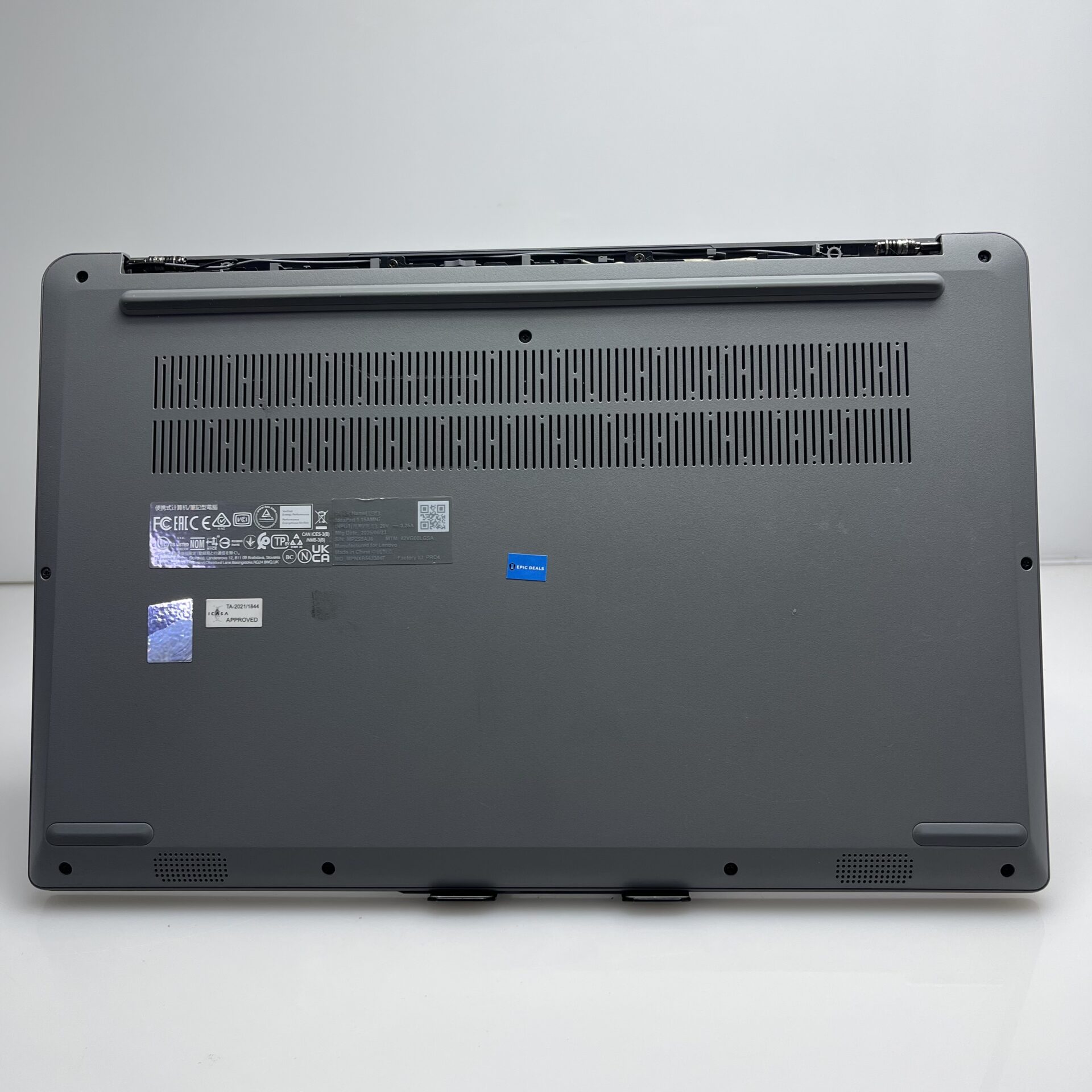 Lenovo Ideapad 1 15AMN7 "Ryzen 5" 2.80GHz 16GB RAM 512GB SSD Cloud Grey (Condition: Good) - Hinge cover missing - Image 6
