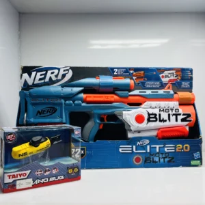COMBO: Taiyo Nano Submarine and Nerf Elite 2.0 Blaster Adventure (Condition: Excellent)
