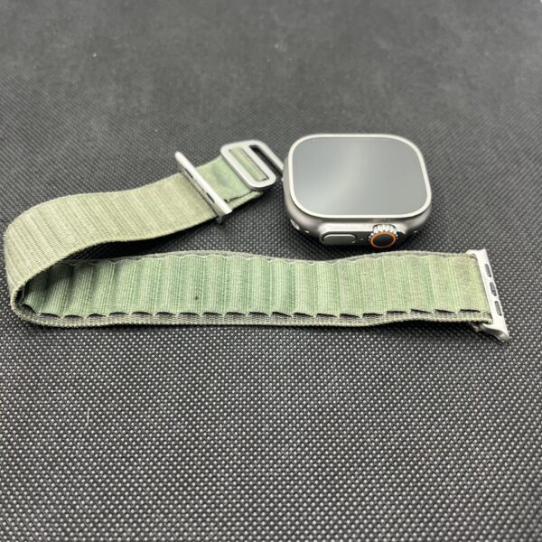 Apple Watch Ultra 49mm LTE Titanium Black with Army Green Straps (Condition: Good) - Image 5