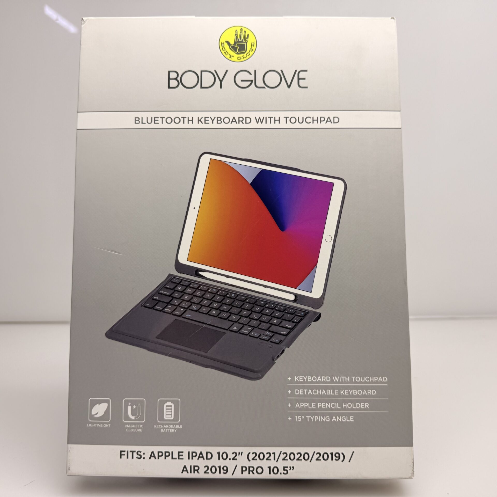 BODY GLOVE Bluetooth Keyboard For iPad 10.2" (2021/2020/2019) / Air 2019 / Pro 10.5" Black (Condition: Pristine) - Image 2