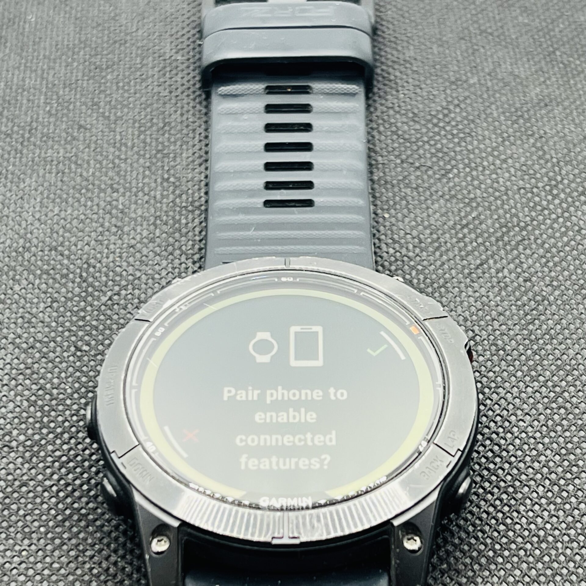 Garmin Fenix 7X Pro (Solar Edition) Slate Grey With Black Band (Condition: Good) - Image 2
