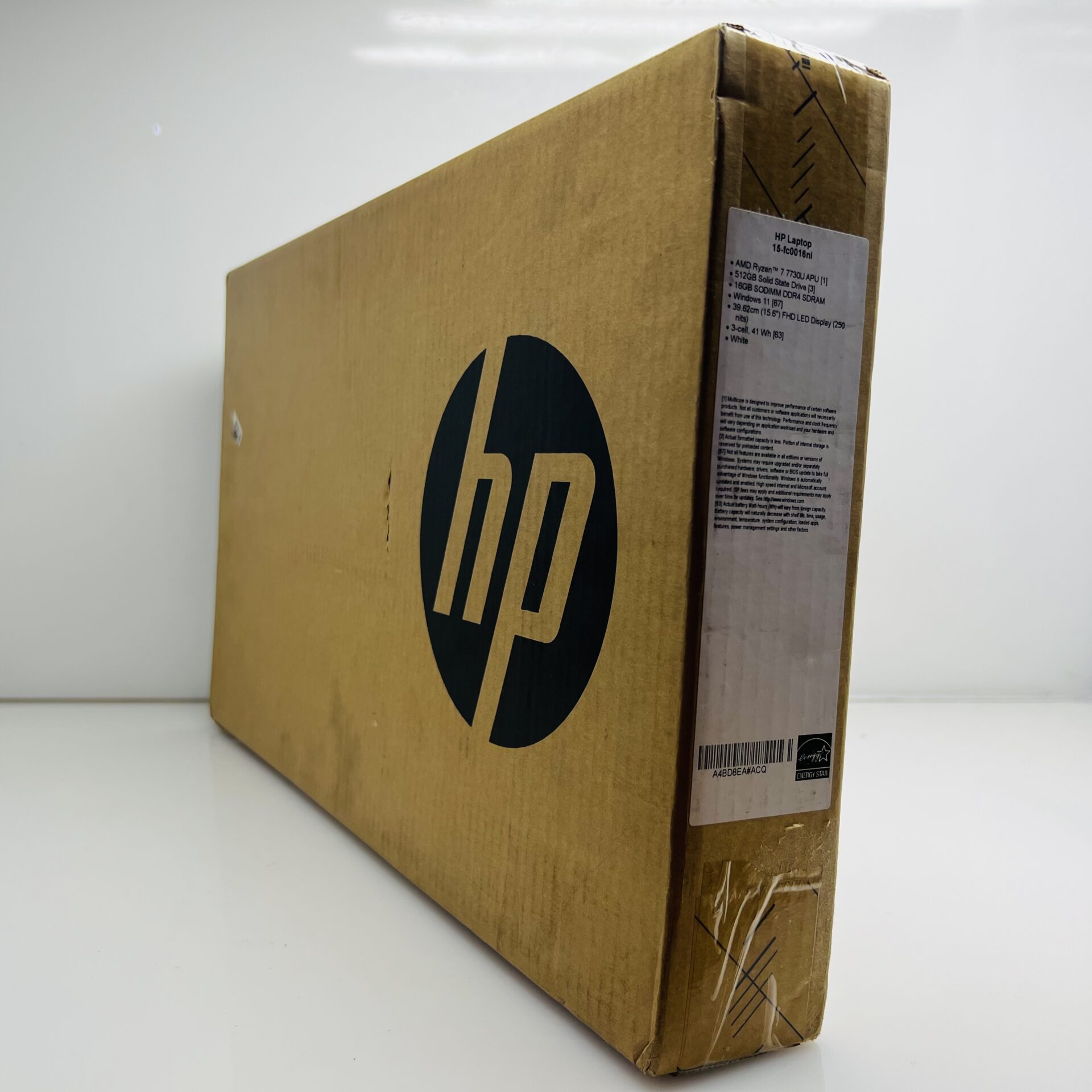 HP 15-fc0016ni "Ryzen 7" 16GB RAM 512GB SSD White (Condition: New) - Image 3