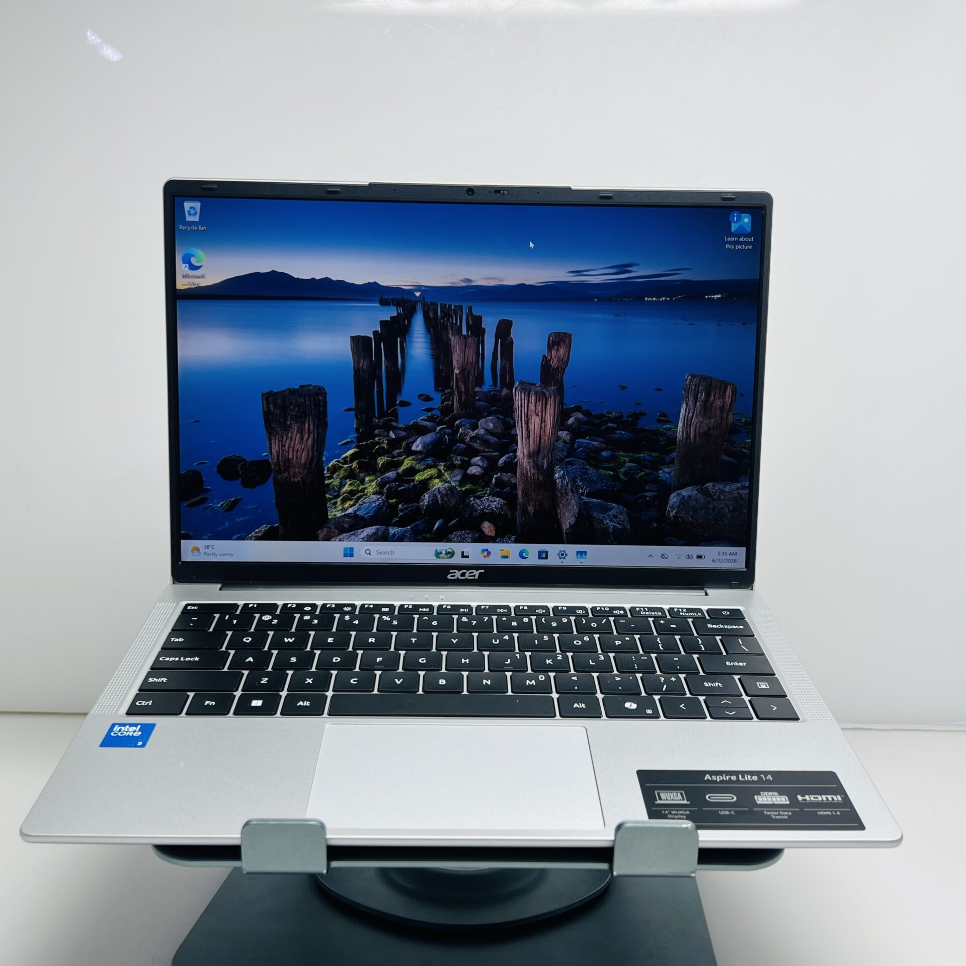 Acer Aspire Lite AL14-31P “Core 3 N355” 1.90GHz 8GB RAM DDR5 512GB SSD Light Silver (Condition: Excellent) - Image 3