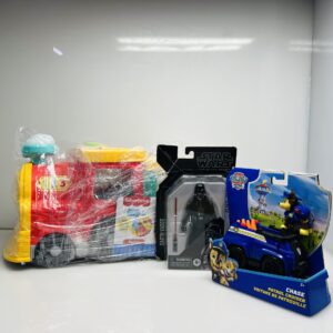 COMBO: Star Wars Darth Vader + Fisher-Price ABC Train + Paw Patrol Chase Cruiser (Condition: Excellent)