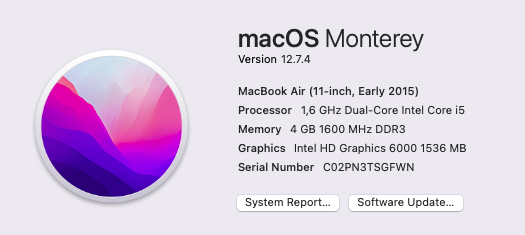 Apple MacBook Air 11-Inch "Core i5" 1.6GHz (Early 2015) 4GB RAM 256GB SSD Silver (Condition: Good) - Image 12
