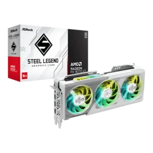 ASRock AMD Radeon RX 9070 XT Steel Legend 16GB Graphics Card - Unboxed
