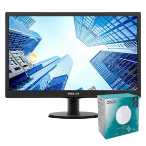 COMBO DEAL: Philips LCD Monitor 203V5L Black + TP-Link Deco M5 AC1300 Home Mesh WiFi Unit White (Condition: Good)