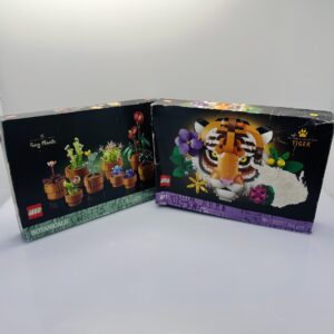 COMBO DEAL: LEGO® Art The Fauna Collection Tiger with decorative Flowers + LEGO® Botanicals Tiny Plants (Condition: Good)