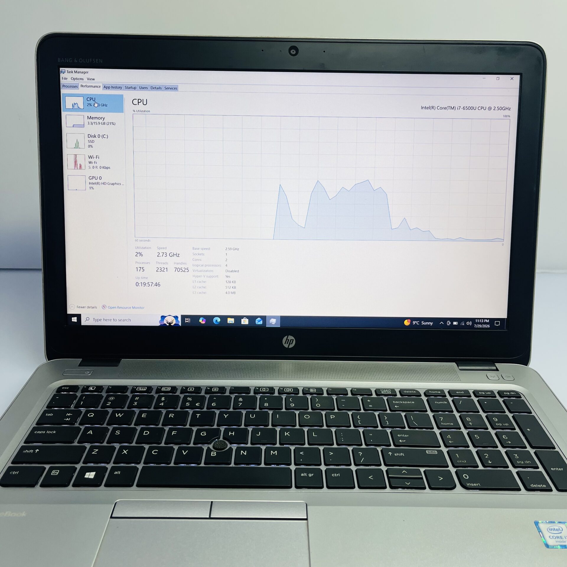 HP EliteBook 850 G3 "Core i5" 2.50GHz 16GB RAM 256GB SSD Silver (Condition: Good) - Image 10