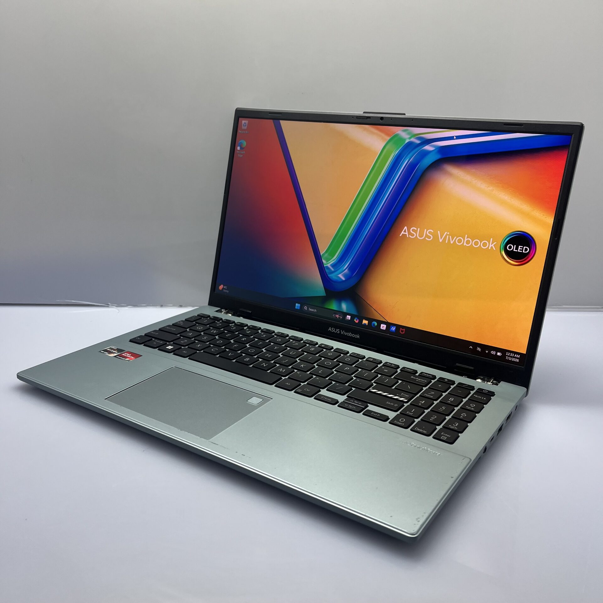Asus VivoBook Go 15 "Ryzen 5" 2.80GHz 16GB RAM 512GB NVMe SSD Grey - Cracked LCD Panel (Condition: Fair) - Image 4