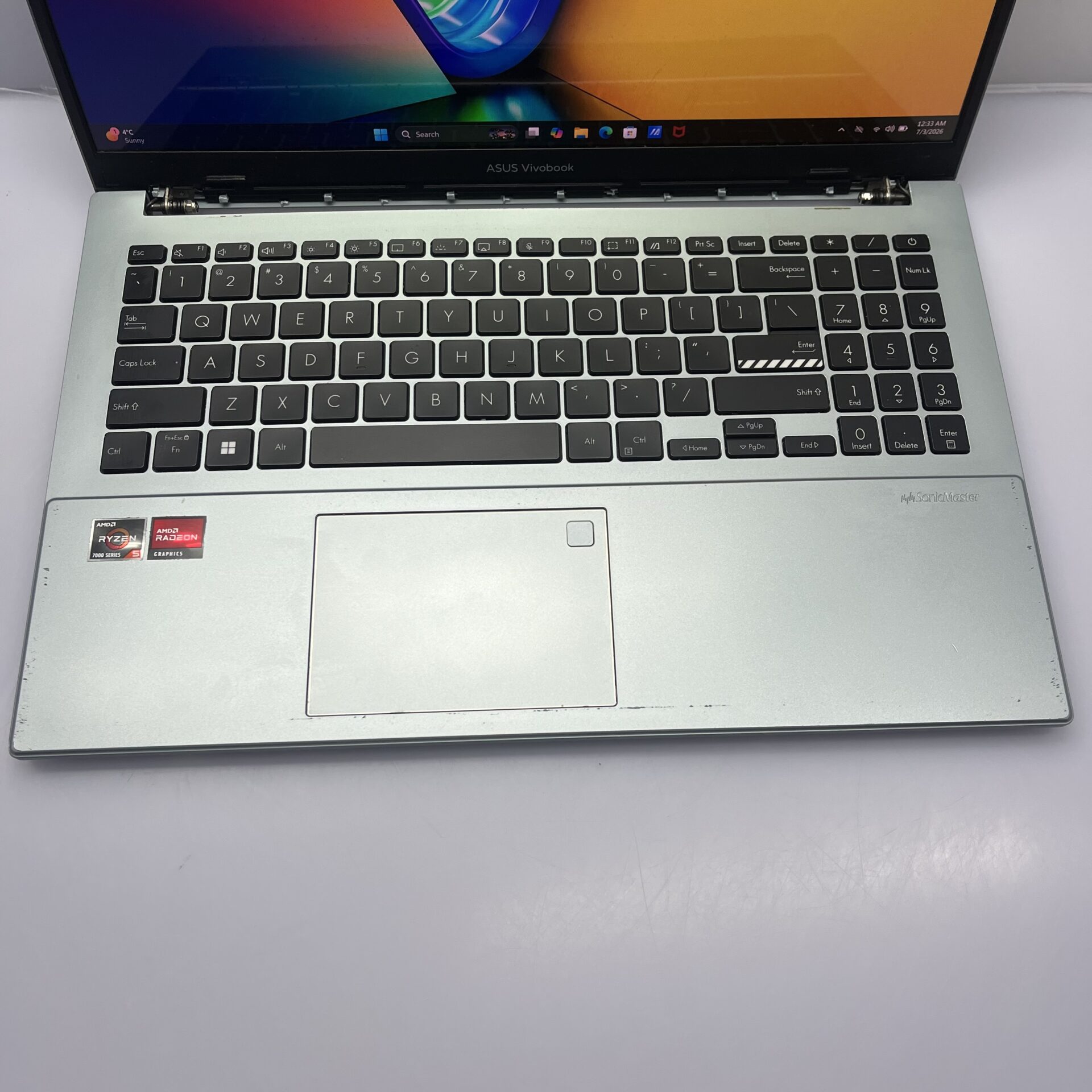 Asus VivoBook Go 15 "Ryzen 5" 2.80GHz 16GB RAM 512GB NVMe SSD Grey - Cracked LCD Panel (Condition: Fair) - Image 8