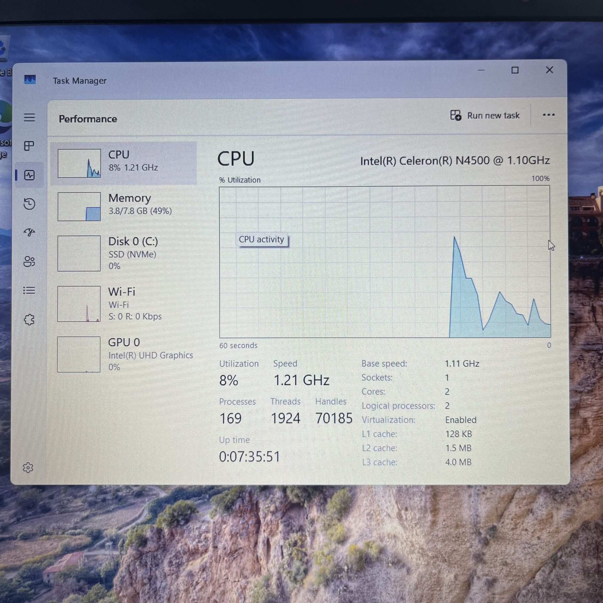 HP 250 G9 "Celeron N4500" 1.10GHz 8GB RAM 256GB SSD NVMe Grey (Condition: Good) - Image 16