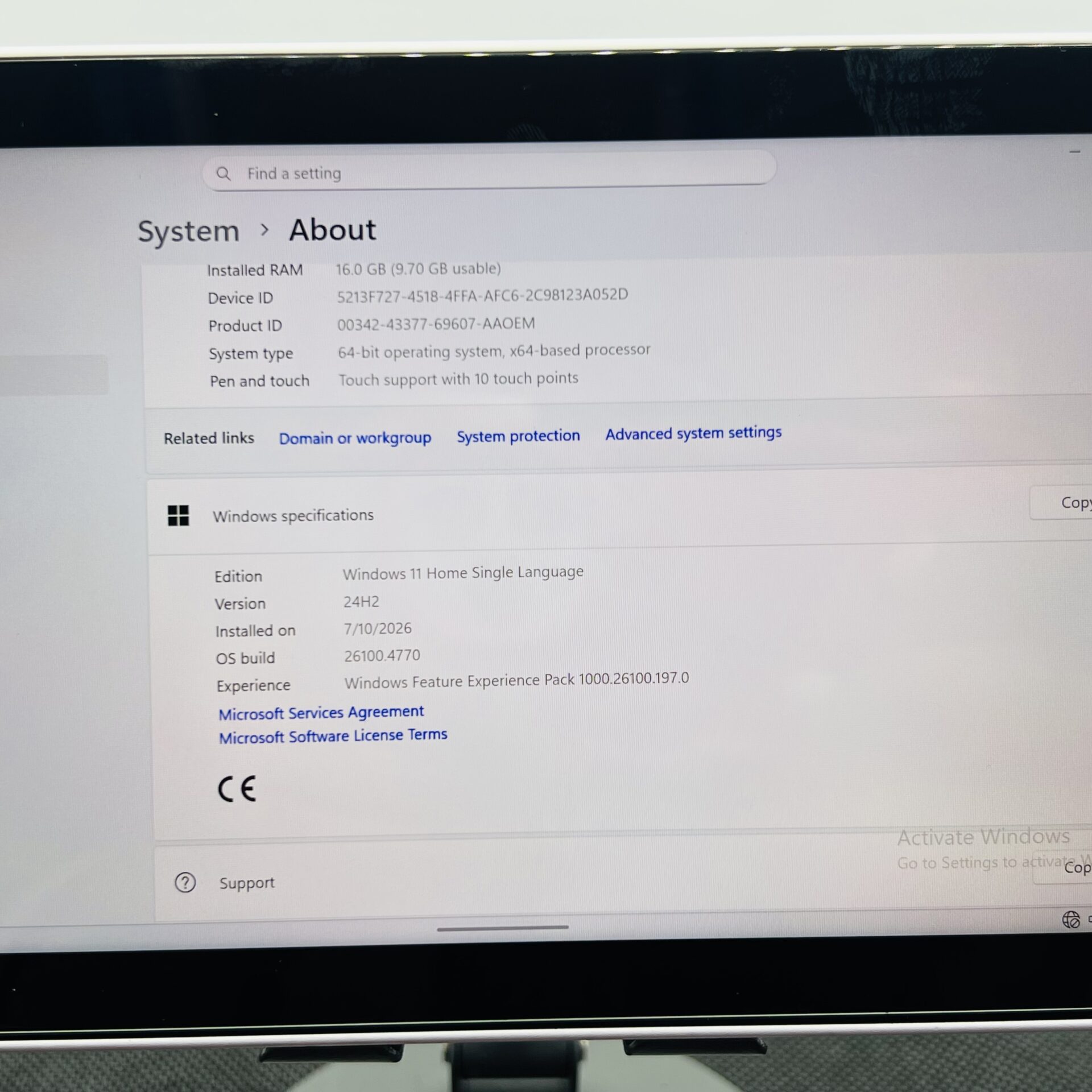 Asus ROG Ally AMD Ryzen Z1 Extreme 3.30GHz 16GB RAM 256GB SSD NVMe White (Condition: Good) - Image 9