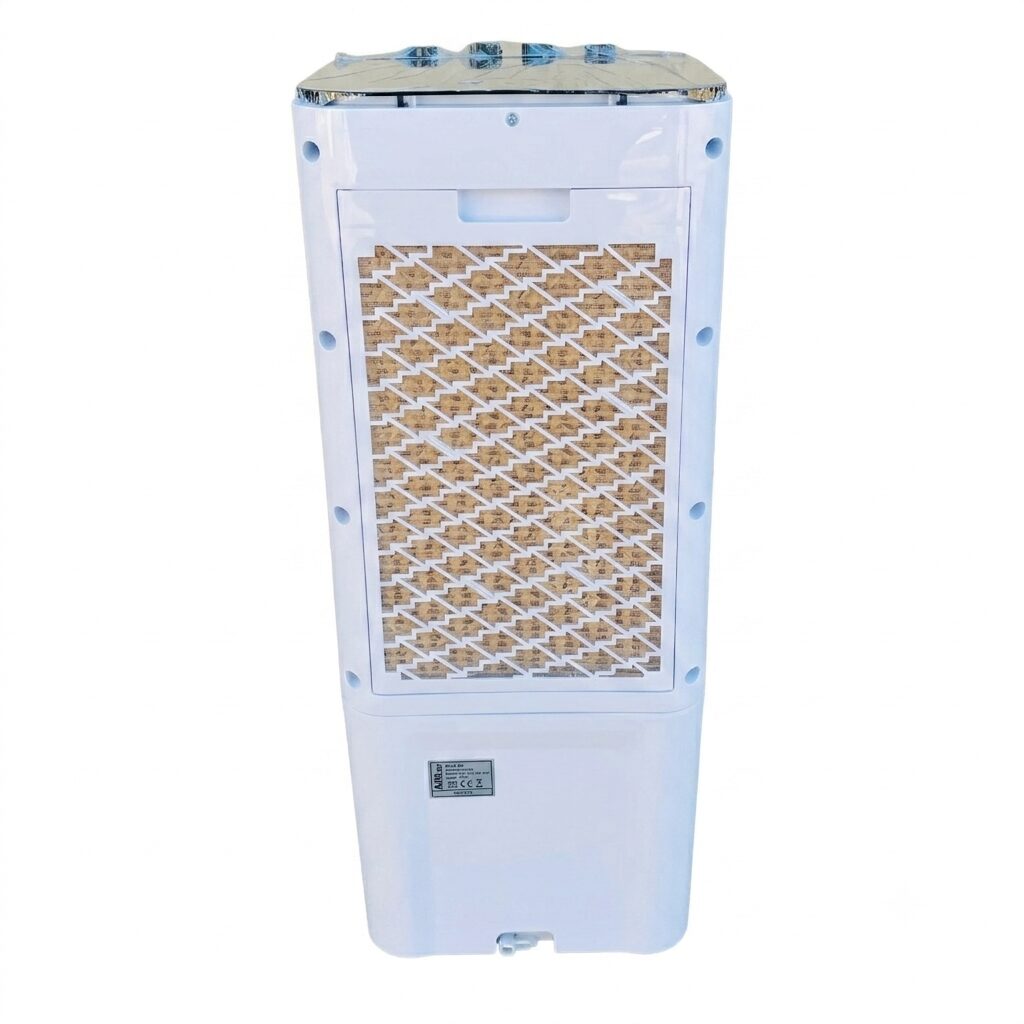 COMBO: Alva 12L Evaporative Air Cooler White + Mellerware Floor Fan 5 Blade Black (Condition: Good) - Image 2
