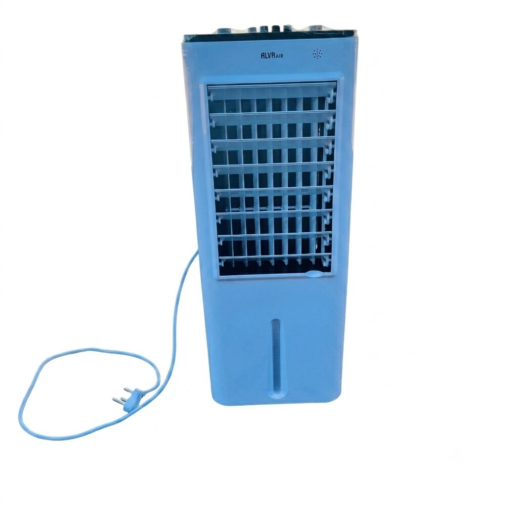 COMBO: Alva 12L Evaporative Air Cooler White + Mellerware Floor Fan 5 Blade Black (Condition: Good) - Image 4
