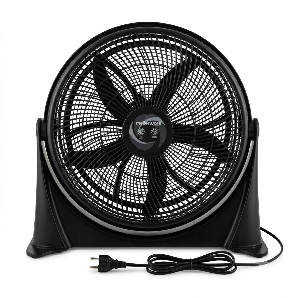 COMBO: Alva 12L Evaporative Air Cooler White + Mellerware Floor Fan 5 Blade Black (Condition: Good) - Image 6