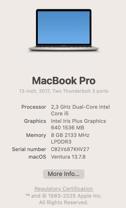 Apple MacBook Pro 13-inch "Core i5" 2.3 GHz (2017) 8GB RAM 128GB SSD Silver - Cracked LCD Panel (Condition: Good) - Image 15