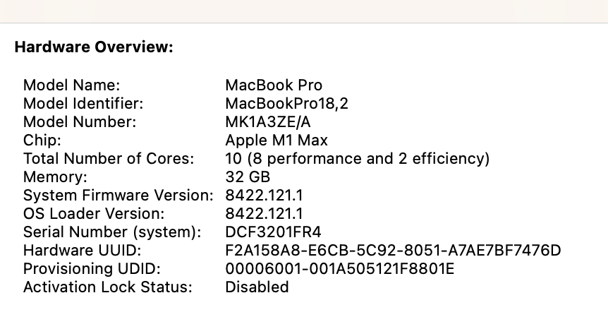 Apple MacBook Pro 16-inch "M1 Max" 10CPU/32GPU 32GB RAM 1TB SSD Space Gray (Condition: Good) - Image 13
