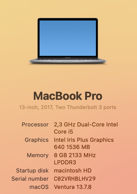 Apple MacBook Pro 13-inch (2017) "Core i5" 2.3GHz 8GB RAM 256GB SSD Space Gray (Condition: Good) - Image 11