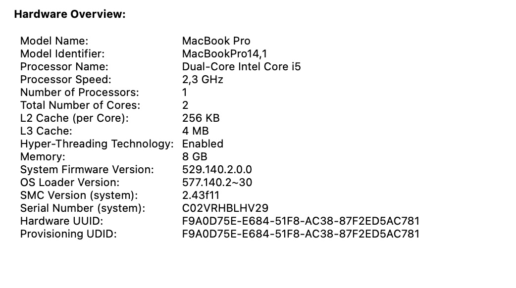 Apple MacBook Pro 13-inch (2017) "Core i5" 2.3GHz 8GB RAM 256GB SSD Space Gray (Condition: Good) - Image 12