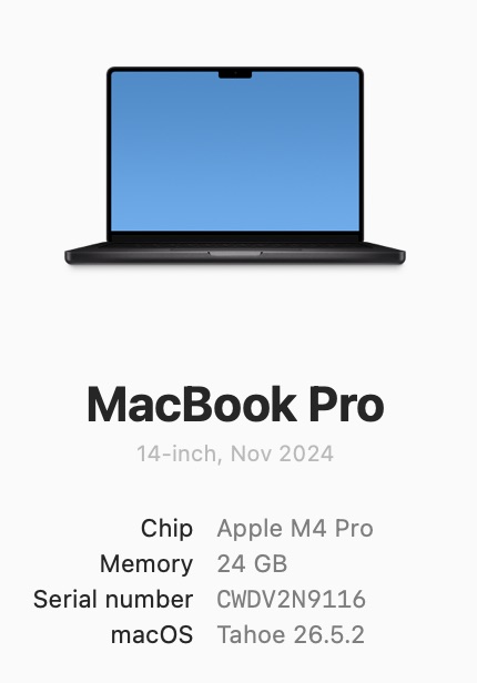 Apple MacBook Pro 14-inch M4 Pro 12 CPU/16 GPU 512GB SSD 24GB RAM Space Black (Condition: Excellent) - Image 12