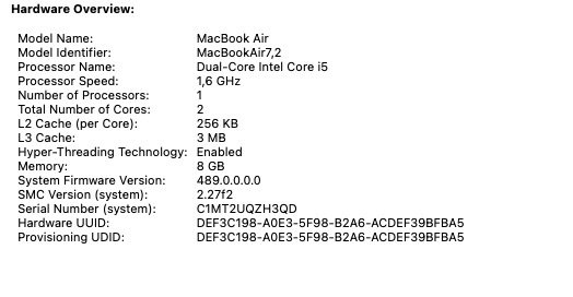 Apple MacBook Air 13-inch (Early 2015) Core i5 1.6GHz 128GB SSD 8GB RAM Silver (Condition: Good) - Image 12