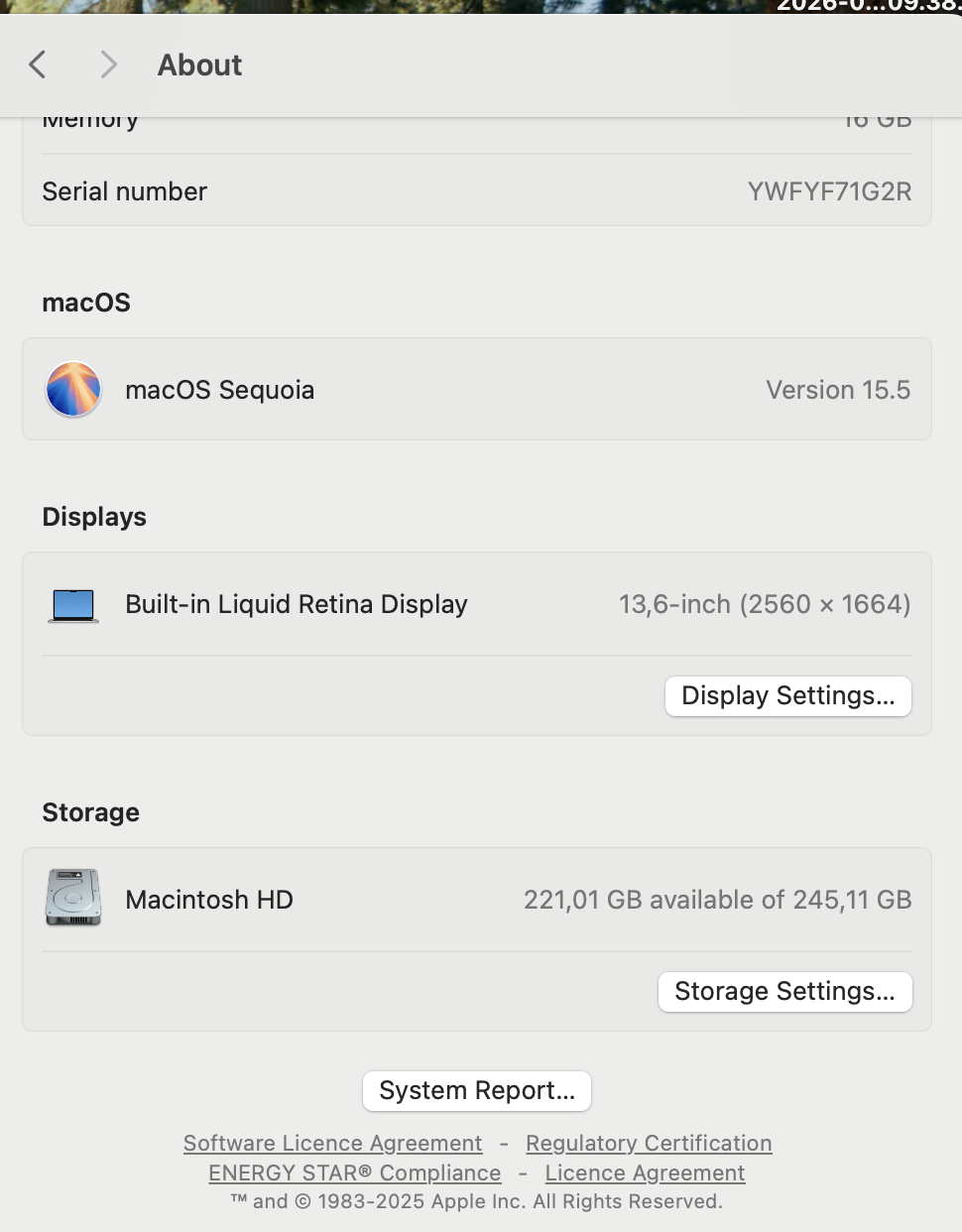 Apple MacBook Air 13-inch “M2” 8 CPU/ 8 GPU (2022) 16GB RAM 256GB SSD Silver (Condition: Good) - Image 15