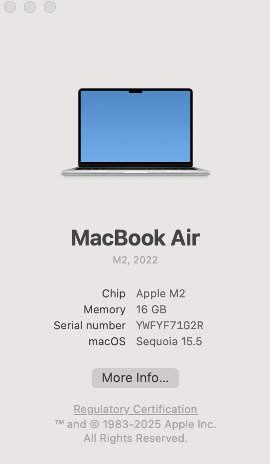 Apple MacBook Air 13-inch “M2” 8 CPU/ 8 GPU (2022) 16GB RAM 256GB SSD Silver (Condition: Good) - Image 13