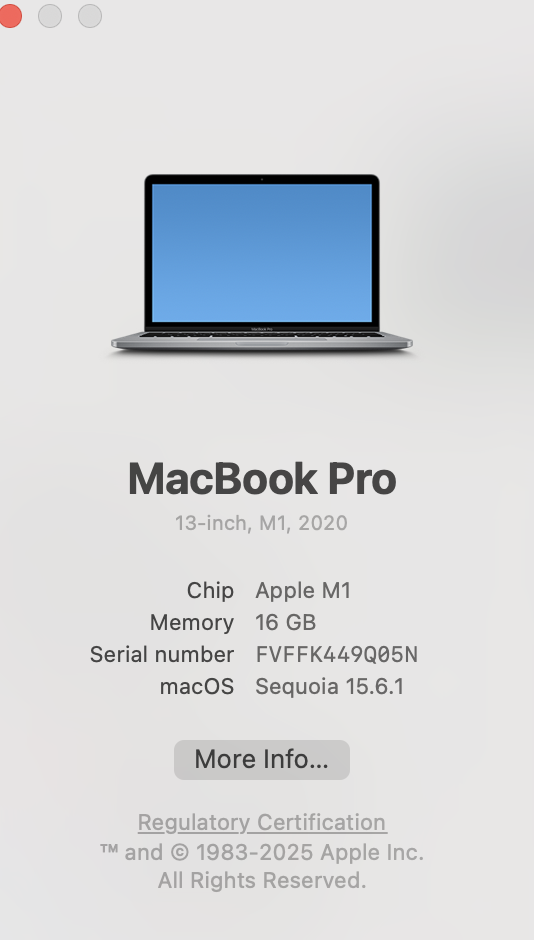 Apple MacBook Pro “M1” 13-Inch 8 CPU/ 8 GPU (2020) 16GB RAM 256GB SSD Space Gray (Condition: Good) - Image 15