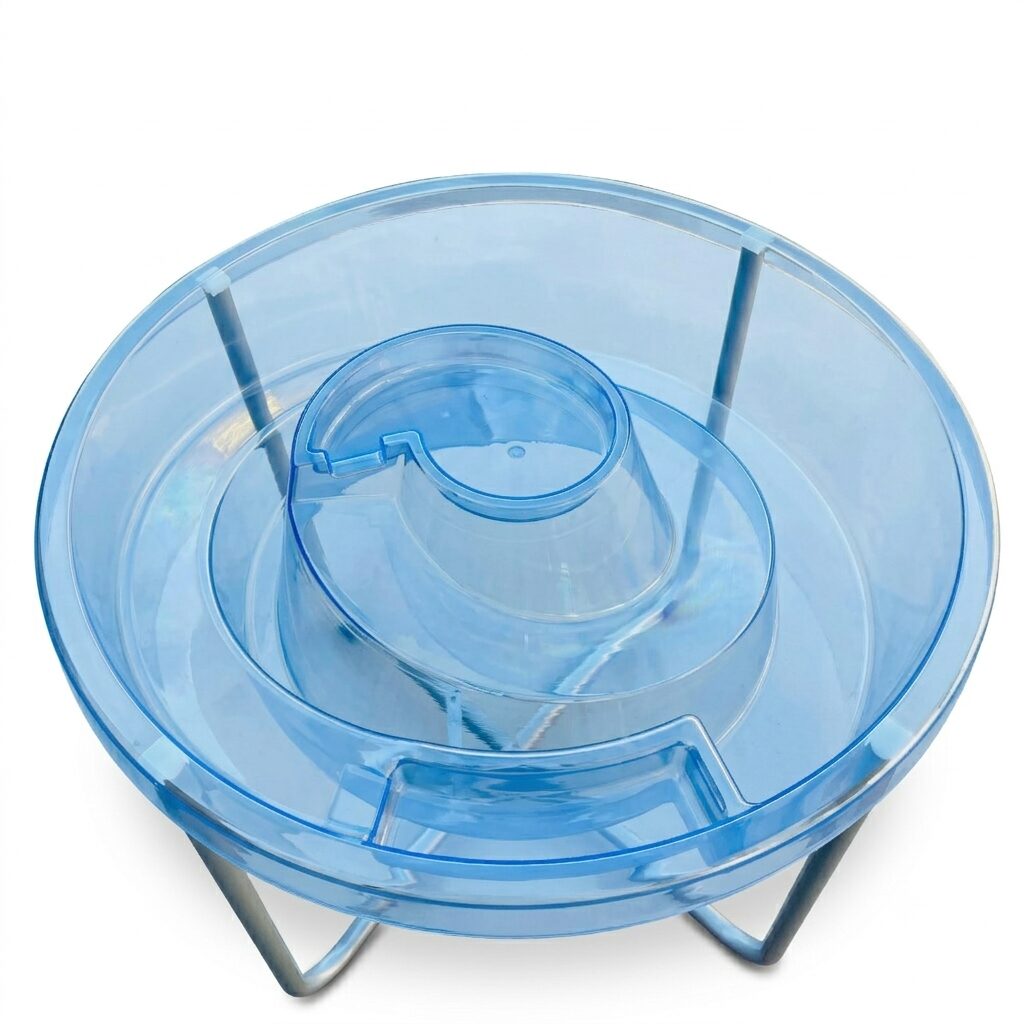 EDX Education Round Water Tray with Lid 75cm Blue - 2 Foot Fittings Broken (Condition: Good) - Image 5