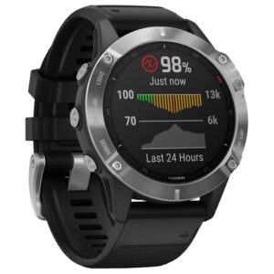 Garmin Fenix 6 Silver with Black Band (Condition: Good)