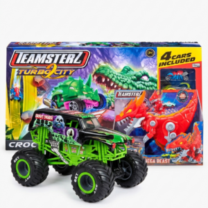 COMBO DEAL: Teamsterz Mega Beast + Teamsterz Turbo City Croc Attack+ Monster Jam Grave Digger (Condition: Good)
